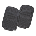 MyCar Velocity 2-Piece Car Mat - Black Rubber