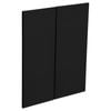 Kaboodle Black Olive Modern Corner Wall Cabinet Doors - 2 Pack