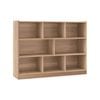 Costway 3-tier Bookcase 8 Cube Toy Organizer Display Cabinet Wooden
