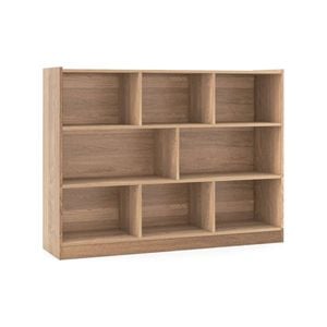 Costway 3-tier Bookcase 8 Cube Toy Organizer Display Cabinet Wooden
