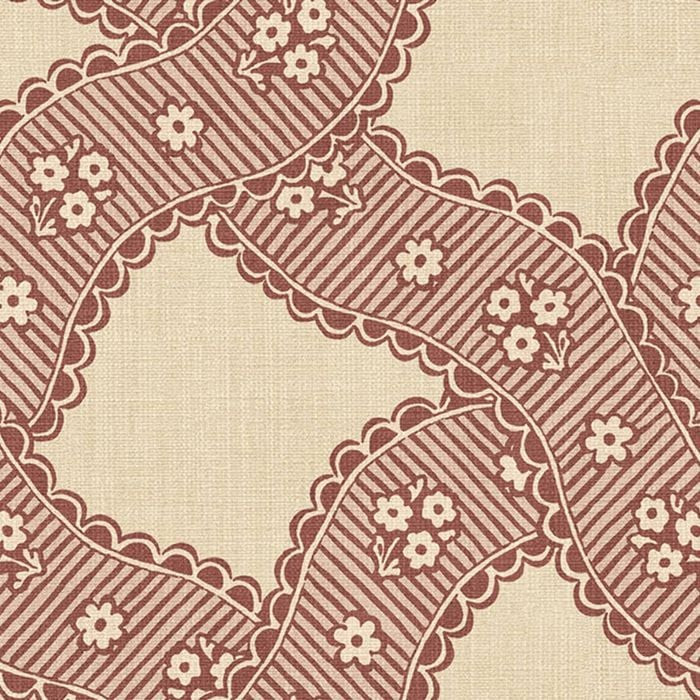 Wallpaper Trader Annie Wallpaper Roll 10.05m X 53cm, Red