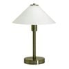 Telbix Ohio Contemporary Table Desk Lamp Light Metal Antique Brass Opal Matt