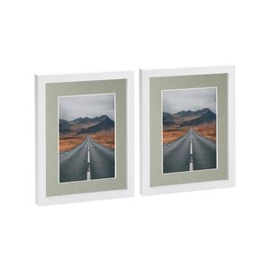 Nicola Spring Photo Frames with 5" x 7" Mount - 8" x 10" - White - Pack of 2