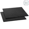 Argon Tableware Square Serving Platter - Pack Of 2 Natural Slate Raw Cut Serving Platter Savoury Placemat Cheese Board