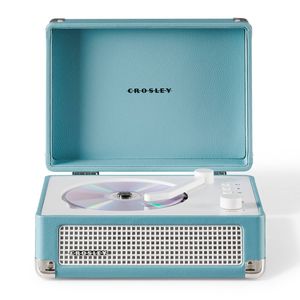 Crosley Cruiser Portable Retro Cd Player With Stereo Bluetooth Speakers, Fm Radio - Turqouise