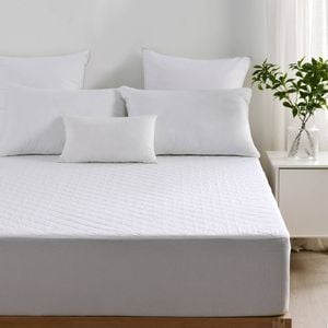 Dreamaker Cotton Quilted Waterproof Mattress Protector Queen Bed