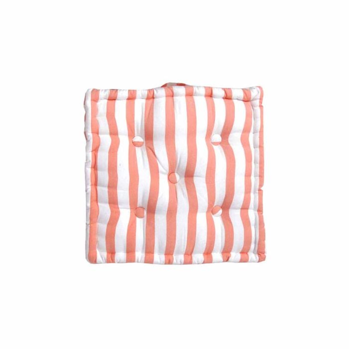 IDC Homewares Coral Stripes Box Cushion 40 x 40 x 10 cm