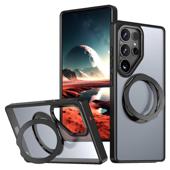 Soka Ring Stand Case (suits Galaxy S25 Ultra) - Black
