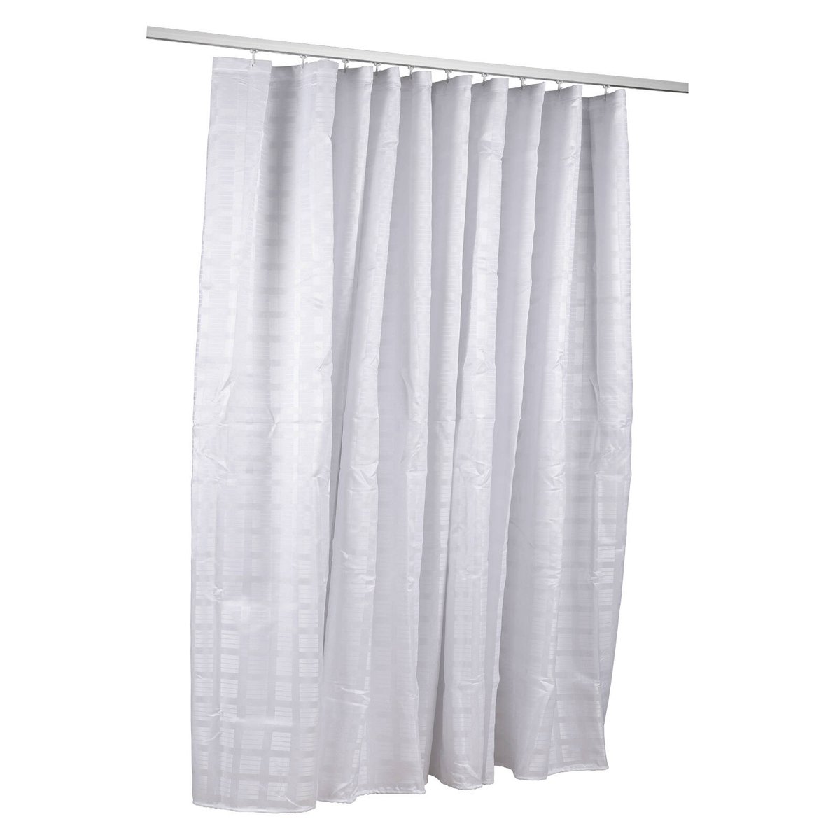 Metlam Australia 3000mm x 1800mm White Box Stripe Polyester Shower
