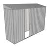 Build-a-Shed 0.8 x 3 x 2m Skillion Single Sliding Side Door Shed - Zinc