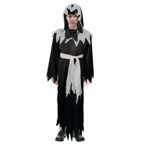 More Than Party Death Reaper Hooded Tunic Kids Halloween Costume 10-12y