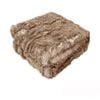 Dale Animal Faux Fur Throw Rug 127 x 152 cm Brown Husky