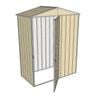 Build-a-Shed 1.5 x 0.8 x 2.3m Single Hinged Door Gable Shed - Cream