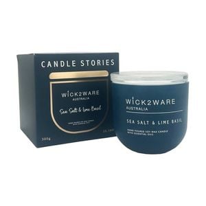 Candle SOY Jar 300g Sea Salt & Lime Basil