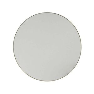 Future Glass 800mm Satin Brass Round Mirror