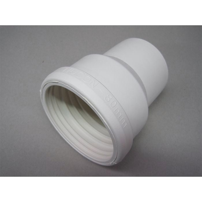 Pacific Nucon Pan Connector  80x100mm White
