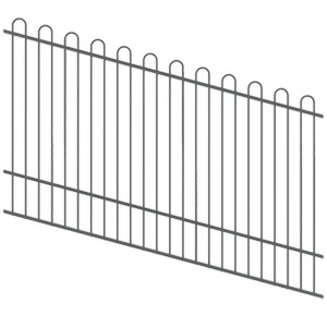 ProtectorAl 1201-2400W x 1200H Monument Loop Top Pool Fence Panel Raked Up to 15º