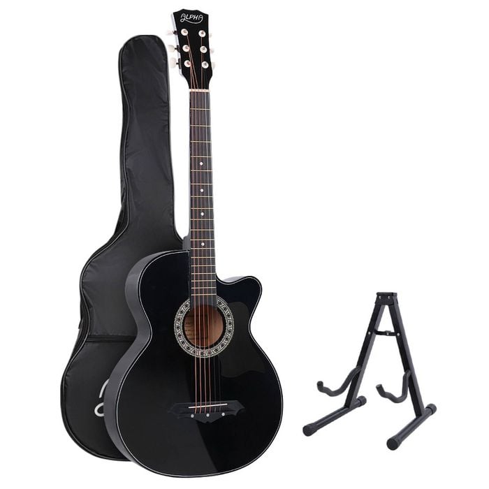 Alpha 38in Guitar Acoustic Black Stand