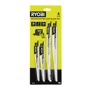 Ryobi 4 Piece Reciprocating Saw Blade Set