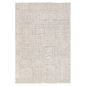 Loopsie-230cm X 160cm-kati Brown And Ivory Tribal Washable Rug