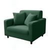 Anyseat 1 Seater Sofa Cover Plain Green Style And Protection For Living Room Sofa Chair Elastic Stretchable Slipcover