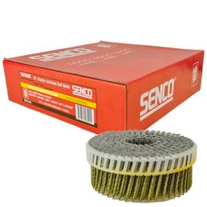 Senco 50 x 2.5mm Collated Coil Nail Dome Head Screw Shank HDG - Pack 1600