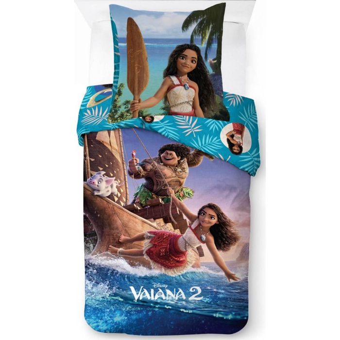 Disney Princess Moana Vaiana Maui Quilt Cover Set - Single Bed Size