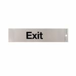 Sandleford 245 x 58mm Exit Silver Self Adhesive Sign
