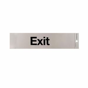 Sandleford 245 x 58mm Exit Silver Self Adhesive Sign
