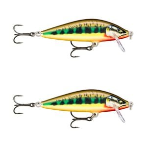 2x Rapala 7.5cm Countdown Sink Hardbody Balsa Fishing Lures - Gilded Vairon