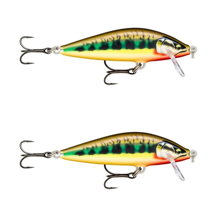 2x Rapala 7.5cm Countdown Sink Hardbody Balsa Fishing Lures - Gilded Vairon