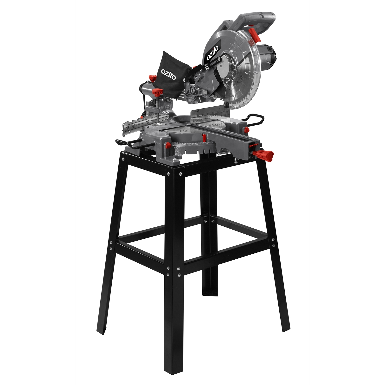 Ozito 254mm (10") Sliding Compound Mitre Saw And Stand
