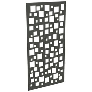 ProtectorAl 300-1200w x 1201-2400h Woodland Grey Squares Unframed Solid Aluminium Decorative Panel