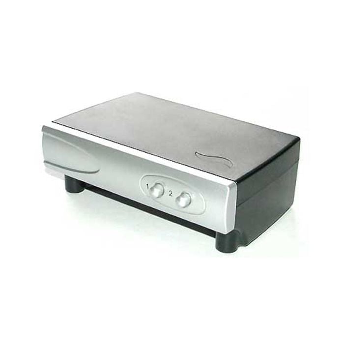 2 Way AV Input Selector Switch Box with S-Video Connector