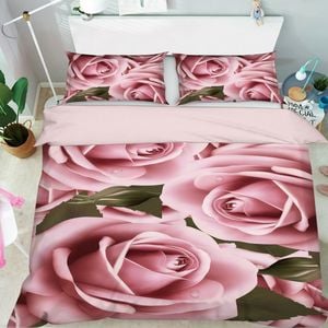 3D Elegant Rose 314 Bed Pillowcases Quilt Queen Size
