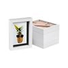 Nicola Spring 5" x 7" White 3D Box Photo Frames - 4" x 6" Mount - Pack of 5