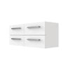 Stein 1200 x 450 x 500mm White Select Wall Hung Vanity To Suit Handle