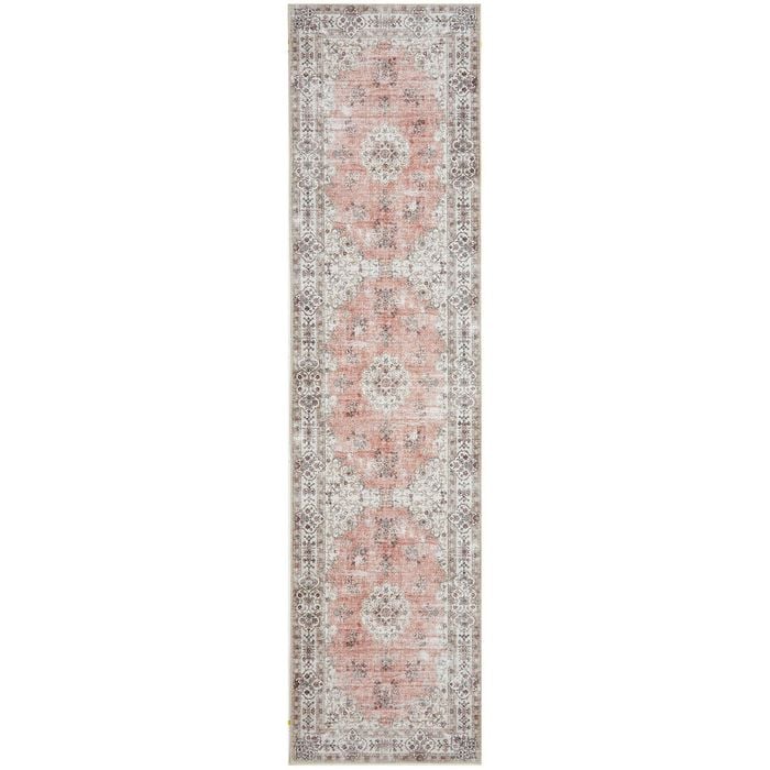 The Rug Connection Roy Coco Peach 400x75cm - Large Runner Washable Indoor Rug