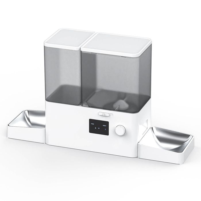 Advwin 2‑in‑1 Automatic Pet Feeder & Water Fountain 5L Cat Smart Feeder 3.5L Water Bowl