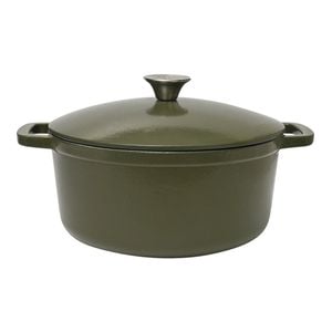 Classica 26cm/5.5L Cast Iron Casserole - Olive Green