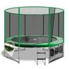 Oz Trampolines Summit Round 14 Ft. Above Ground Trampoline - Green