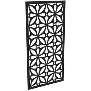 ProtectorAl 300-1200w x 1201-2400h Gloss Black/Satin Black Morrocco Unframed Composite Deco Panel