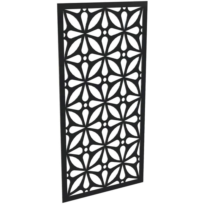 ProtectorAl 300-1200w x 1201-2400h Gloss Black/Satin Black Morrocco Unframed Composite Deco Panel