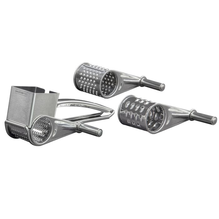 MasterPro Deluxe Rotary Grater with 3 Blades Stainless Steel 20x6x5cm