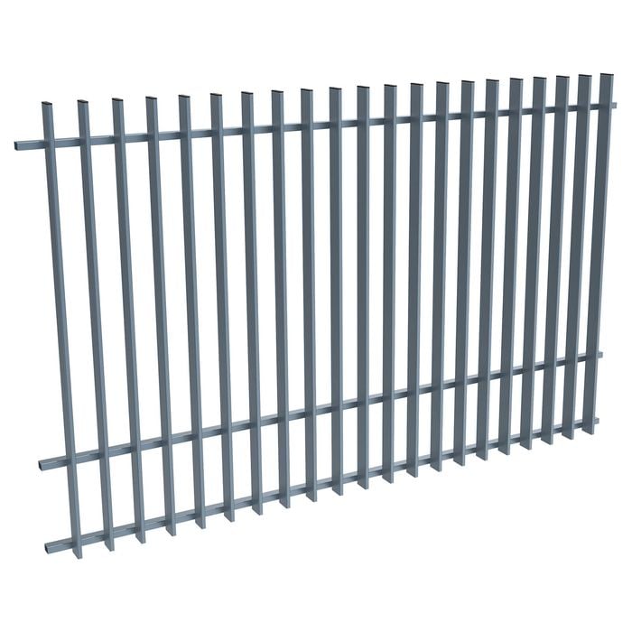 ProtectorAl 1201-2399W x 1500H Deep Ocean Aluminium Radiator Pool Fence Panel with mid rail