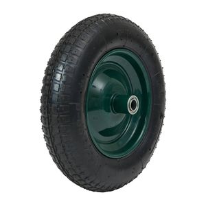 Saxon 14" Green Pick and Mix Wheelbarrow Wheel