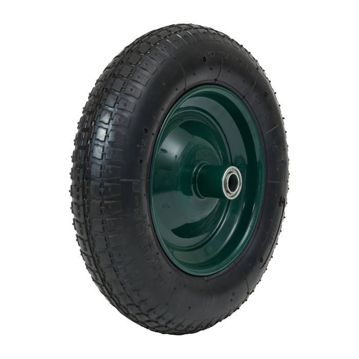 Saxon 14" Green Pick and Mix Wheelbarrow Wheel