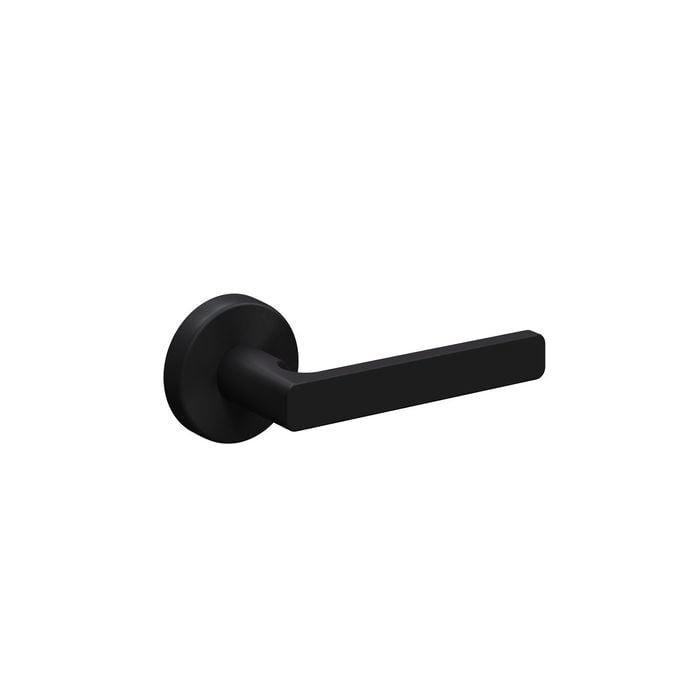Schlage Matt Black Medio Series Rivera Passage Set