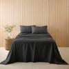 MyHouse Cotton Linen Sheet Set - Charcoal - King