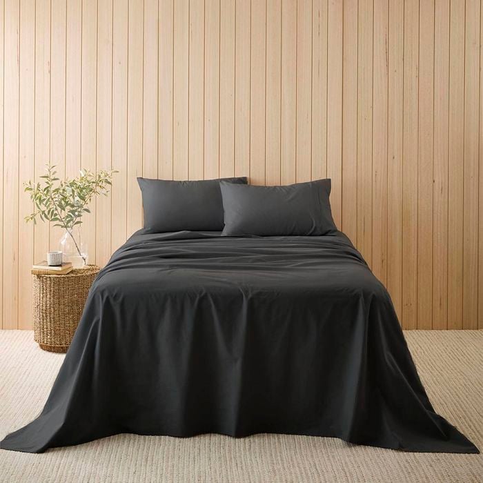MyHouse Cotton Linen Sheet Set - Charcoal - King